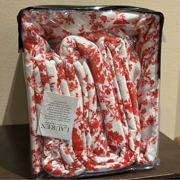 RALPH LAUREN Rhyne Floral Flannel 4 Piece Sheet Set 100% Cotton Queen New - Picture 4 of 5